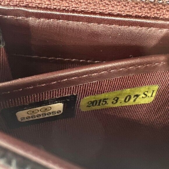 Authentic CHANEL CC Classic Caviar Flap Wallet Chain Shoulder Crossbody Black - Picture 12 of 13